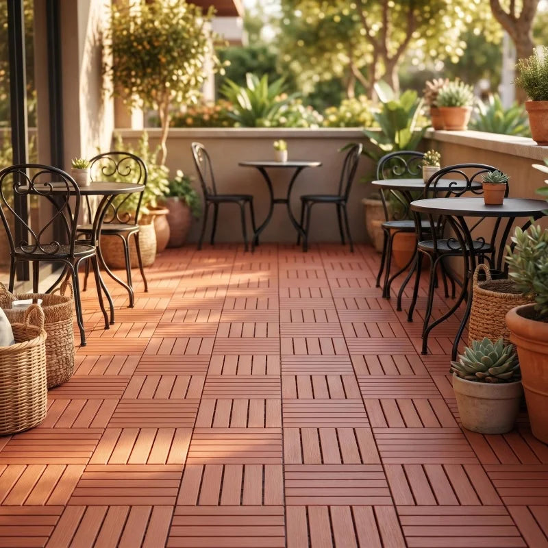 Interlocking Plastic Floor Tiles Waterproof Anti Slip Indoor Outdoor Flooring