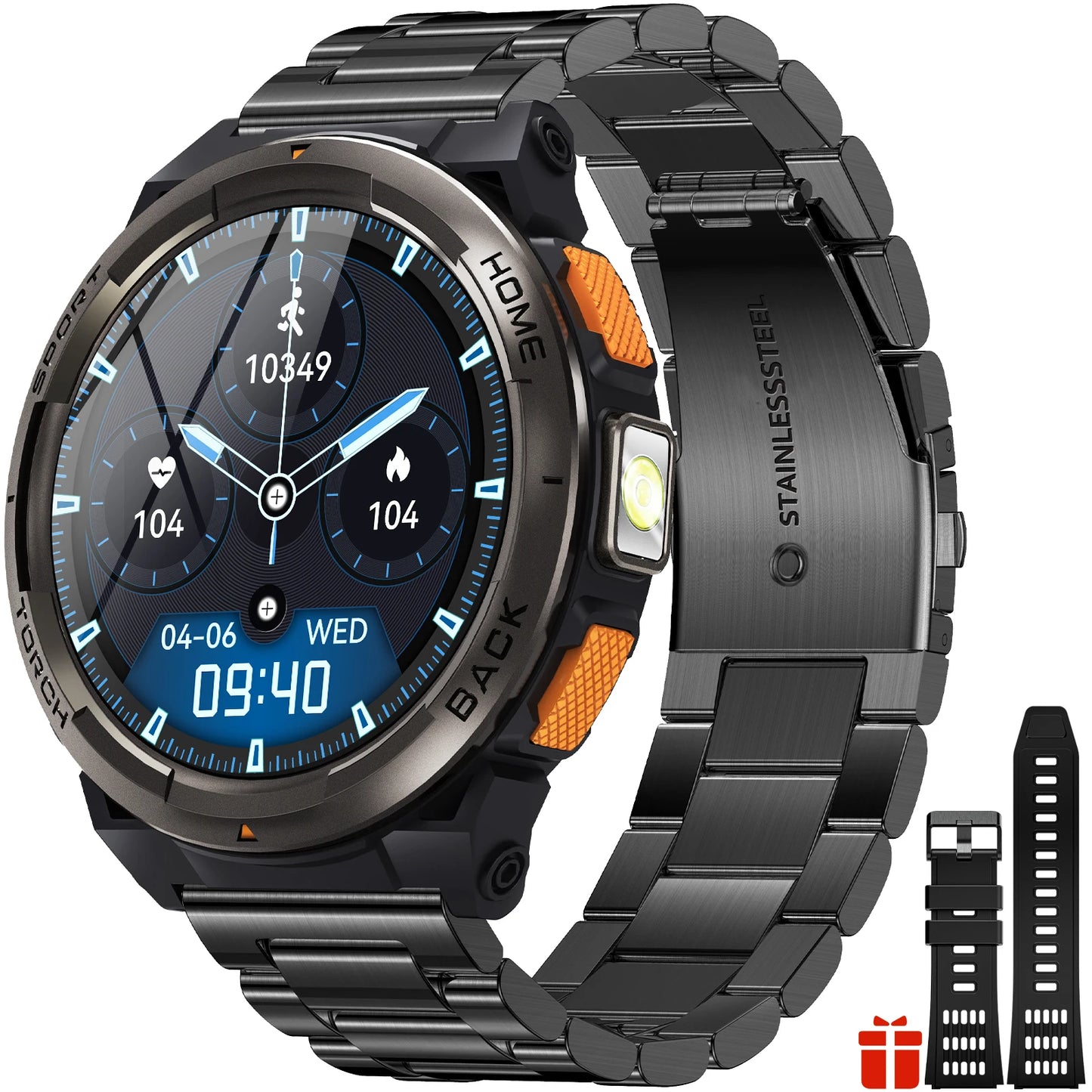 EIGIIS KE5 Smart Watch With Waterproof Sports Tracker And Compass