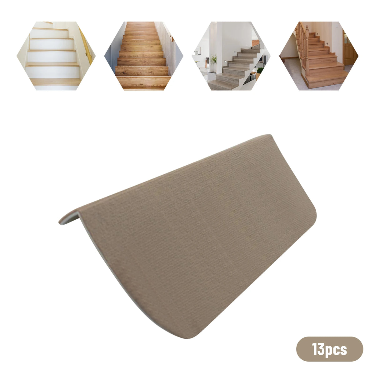 Bymaocar Non Slip Carpet Stair Treads for Safe Home Protection