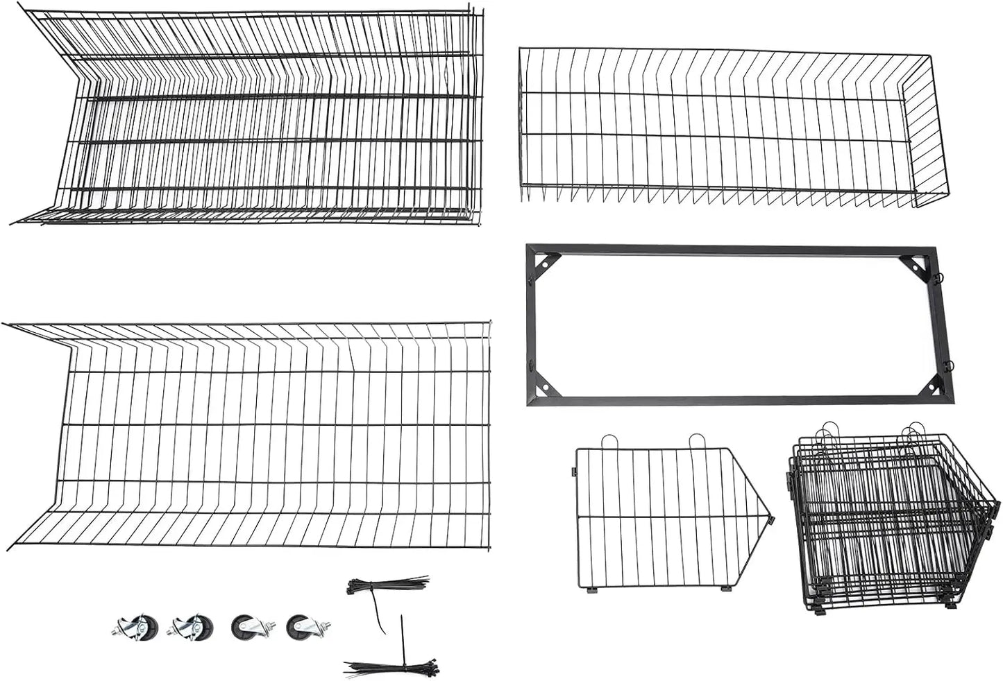 Five Tier Mobile Wire Metal Supermarket Storage Display Rack