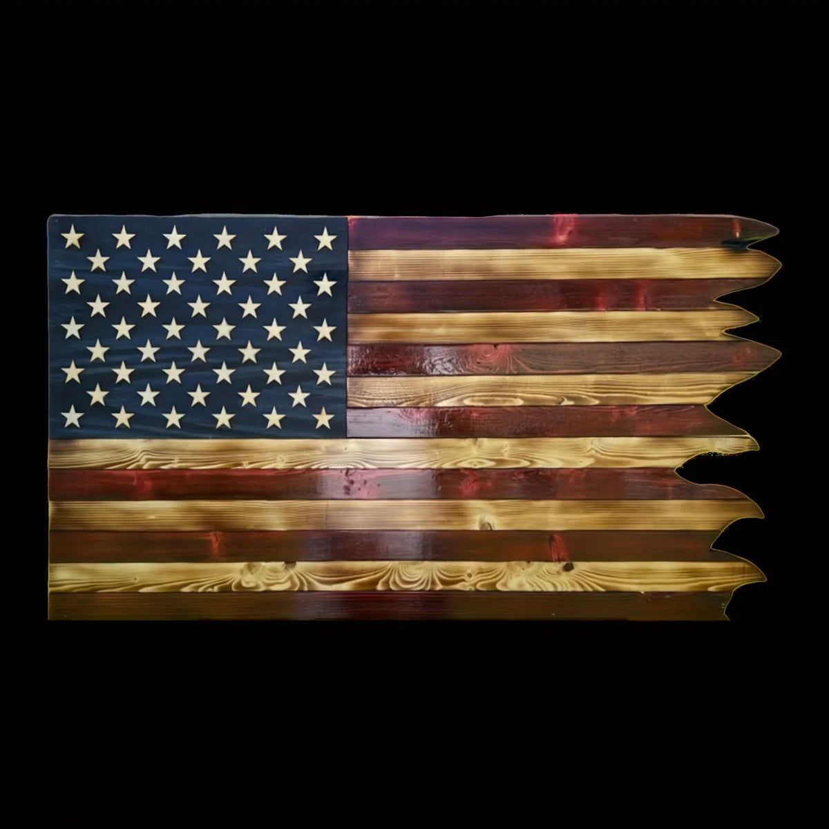 Wooden American Flag Independence Day Wall Decoration for Home Decor