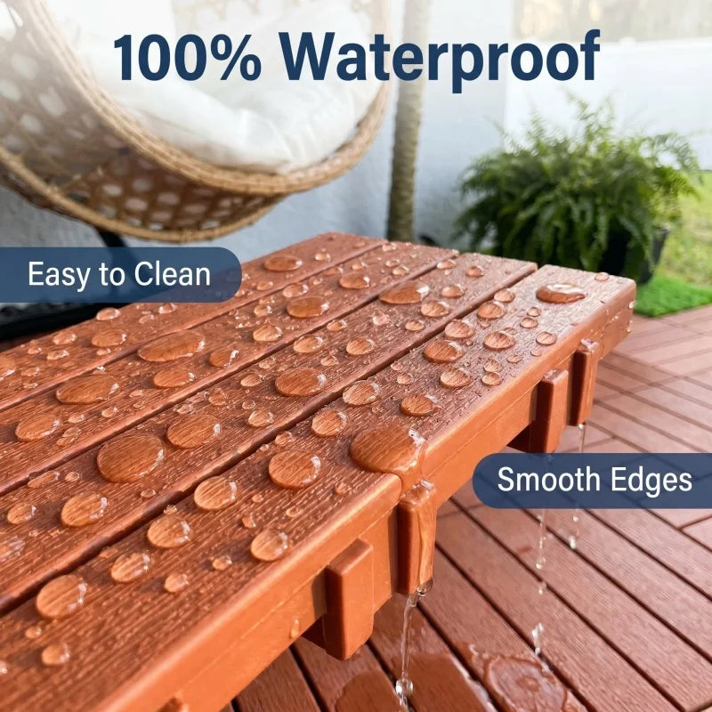 Interlocking Plastic Floor Tiles Waterproof Anti Slip Indoor Outdoor Flooring