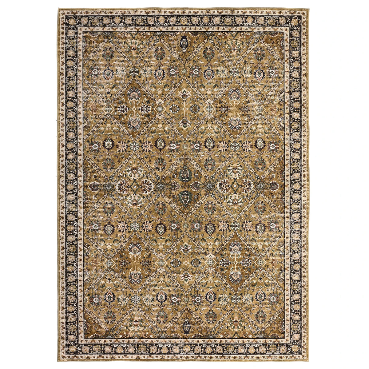 Washable Non Slip Moroccan Trellis Rug for Living Room