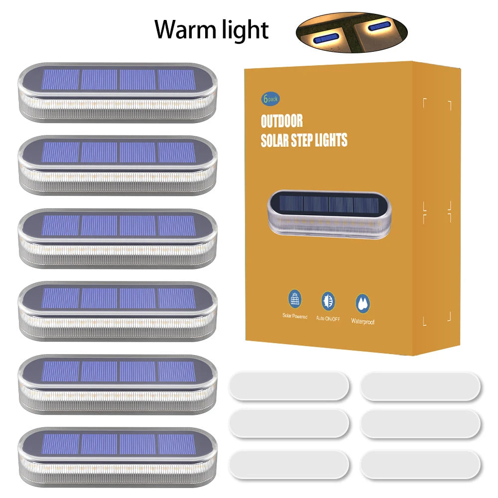 5 Year Lifespan 4 Pack Solar Deck Lights Waterproof LED
