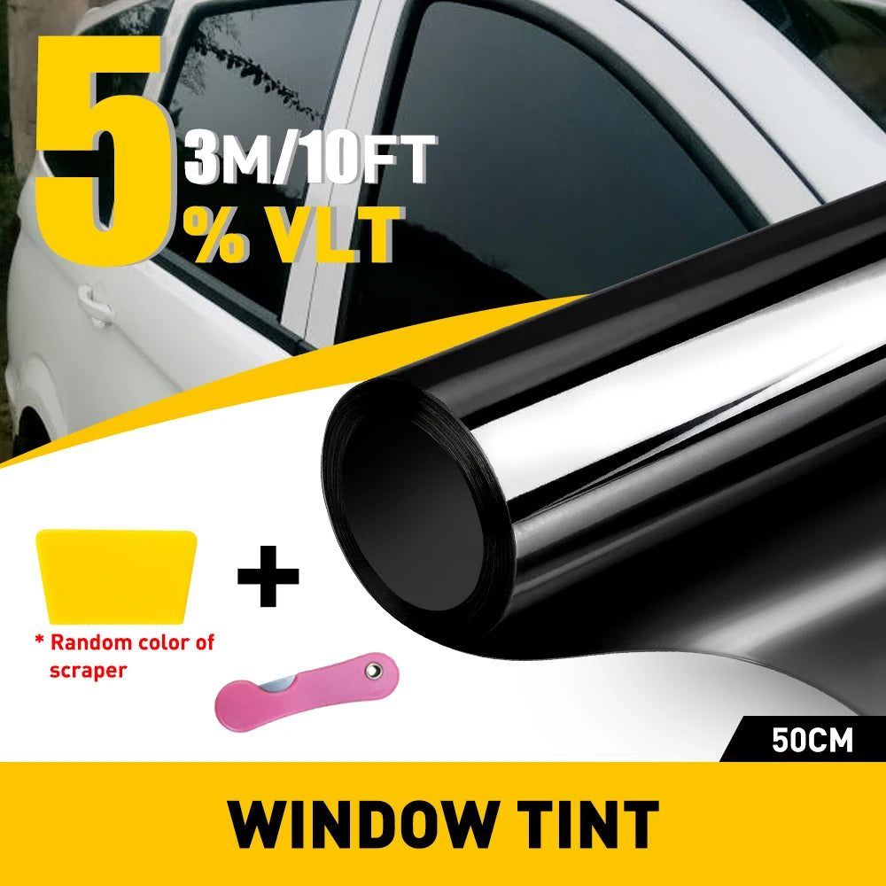 Car Window Privacy Tint Film With Static Cling UV Protection