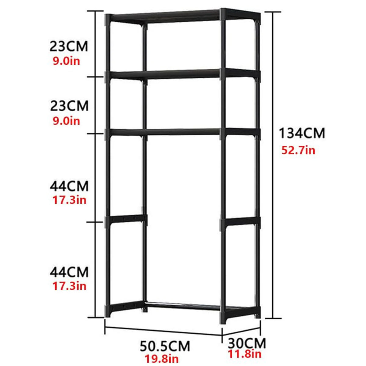 HiMISS Three Tier Over Toilet Bathroom Storage Shelf Organizer