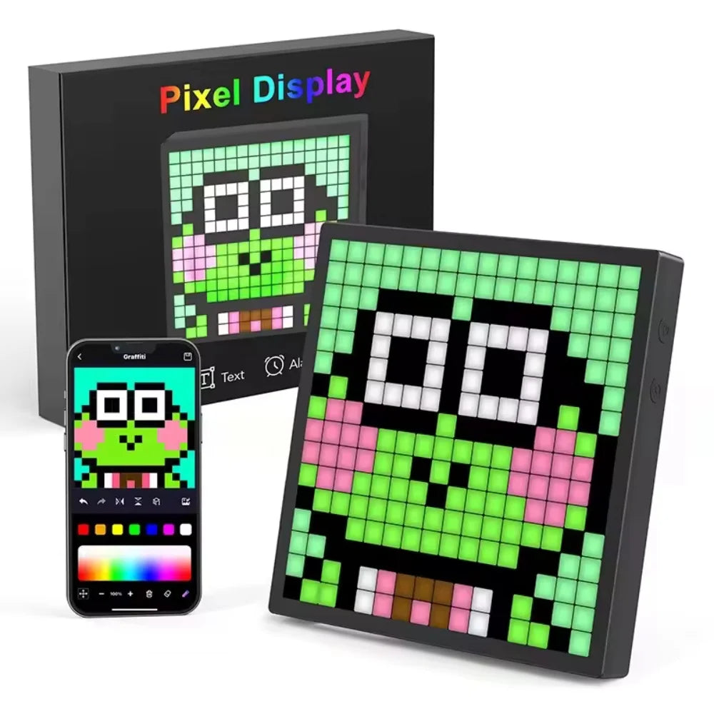 Programmable LED Pixel Display for Custom Text and Animated Art