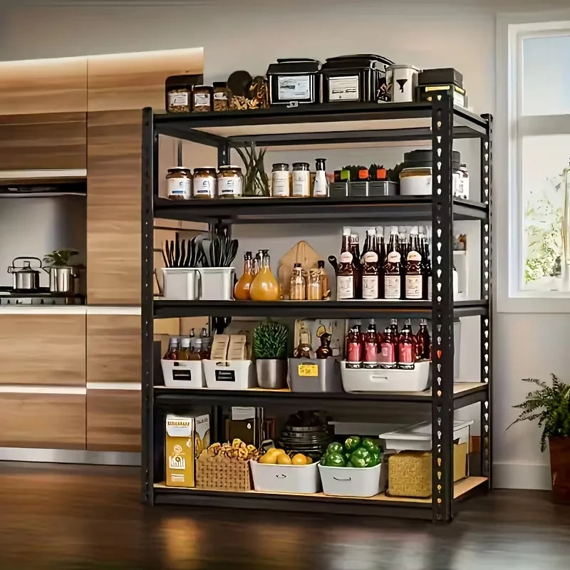 Heavy Duty Metal Storage Rack Adjustable Height Industrial Shelving Unit