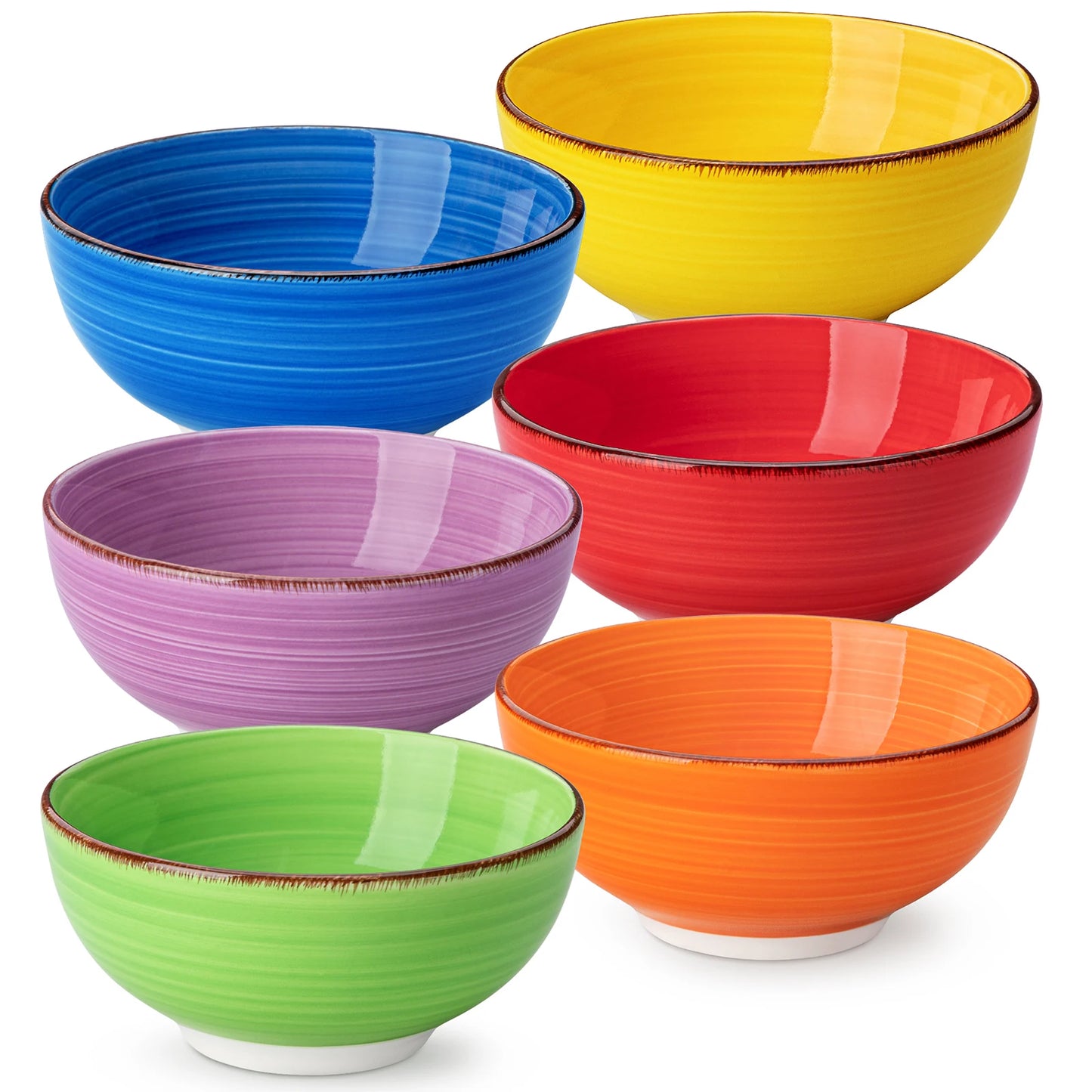 Malacasa Handpainted Ceramic Serving Bowl Set For Dining