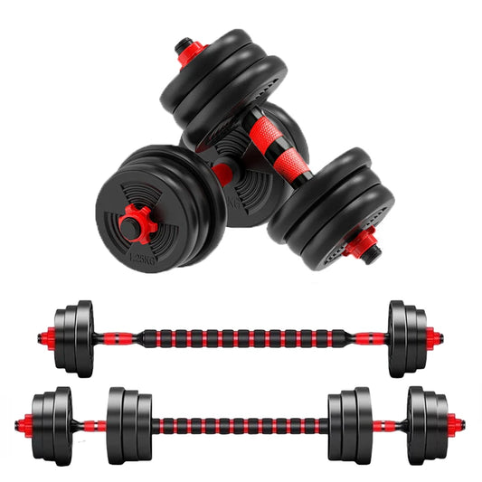Adjustable Dumbbell Barbell Set For Home Gym Strength Training