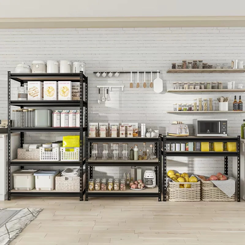 Heavy Duty Metal Storage Rack Adjustable Height Industrial Shelving Unit