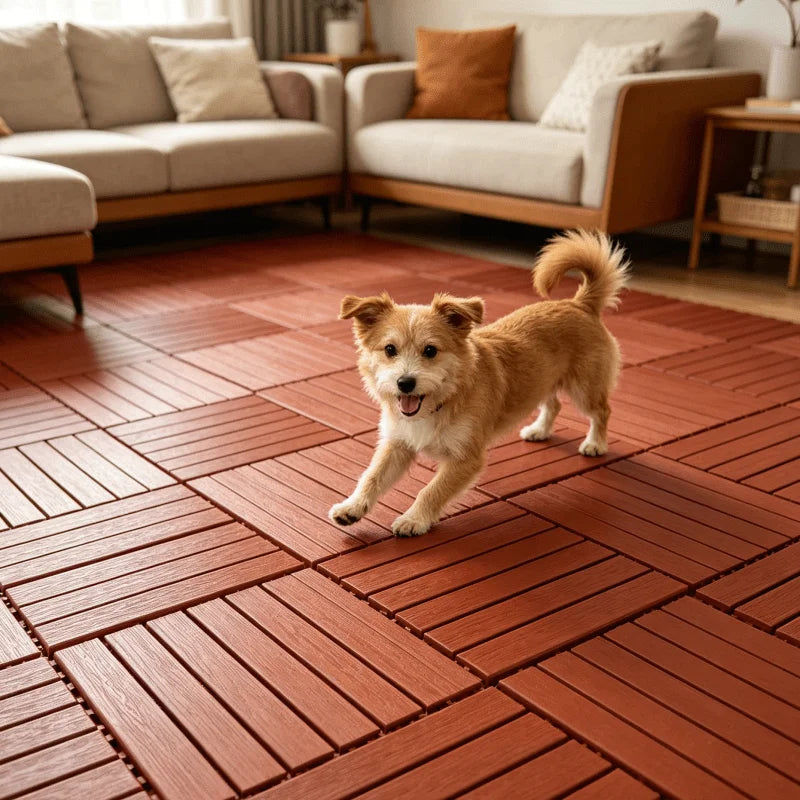 Interlocking Plastic Floor Tiles Waterproof Anti Slip Indoor Outdoor Flooring