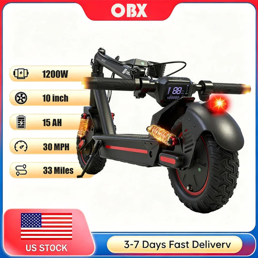 OBX 1200W Off Road Electric Scooter With Dual Suspension