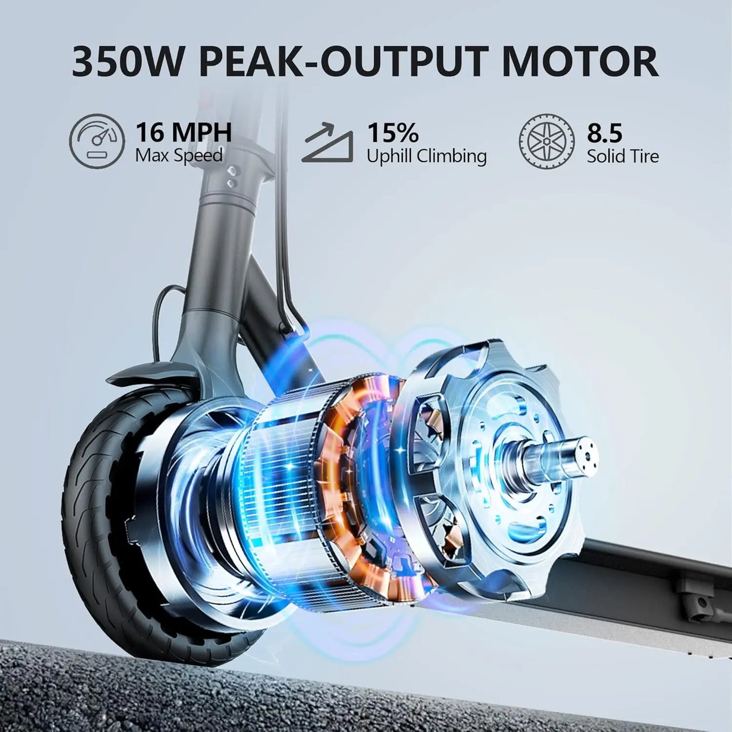 LADPED Folding Electric Scooter For Adults Featuring Comfortable Grip