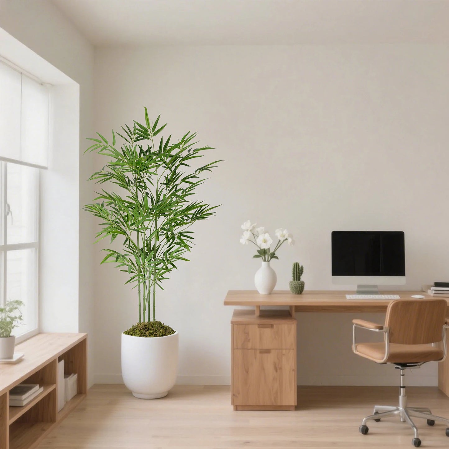Olitree Artificial Bamboo Tree With Realistic Indoor Outdoor Decor