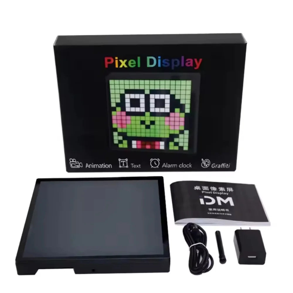 Programmable LED Pixel Display for Custom Text and Animated Art