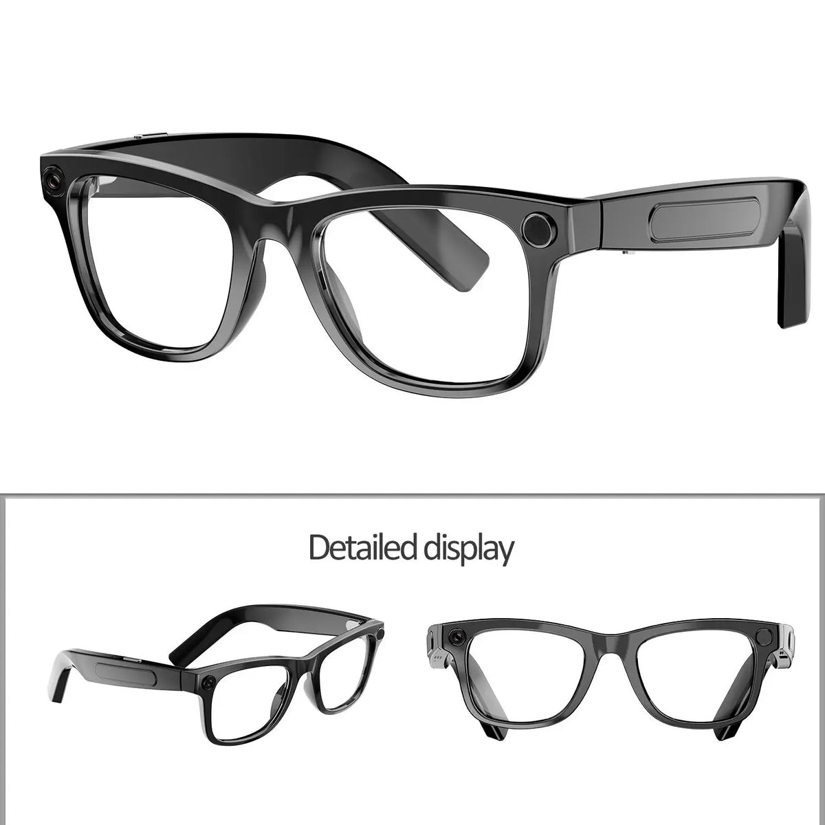 W&O 4K AI Camera Glasses With Translation And Open Ear Audio