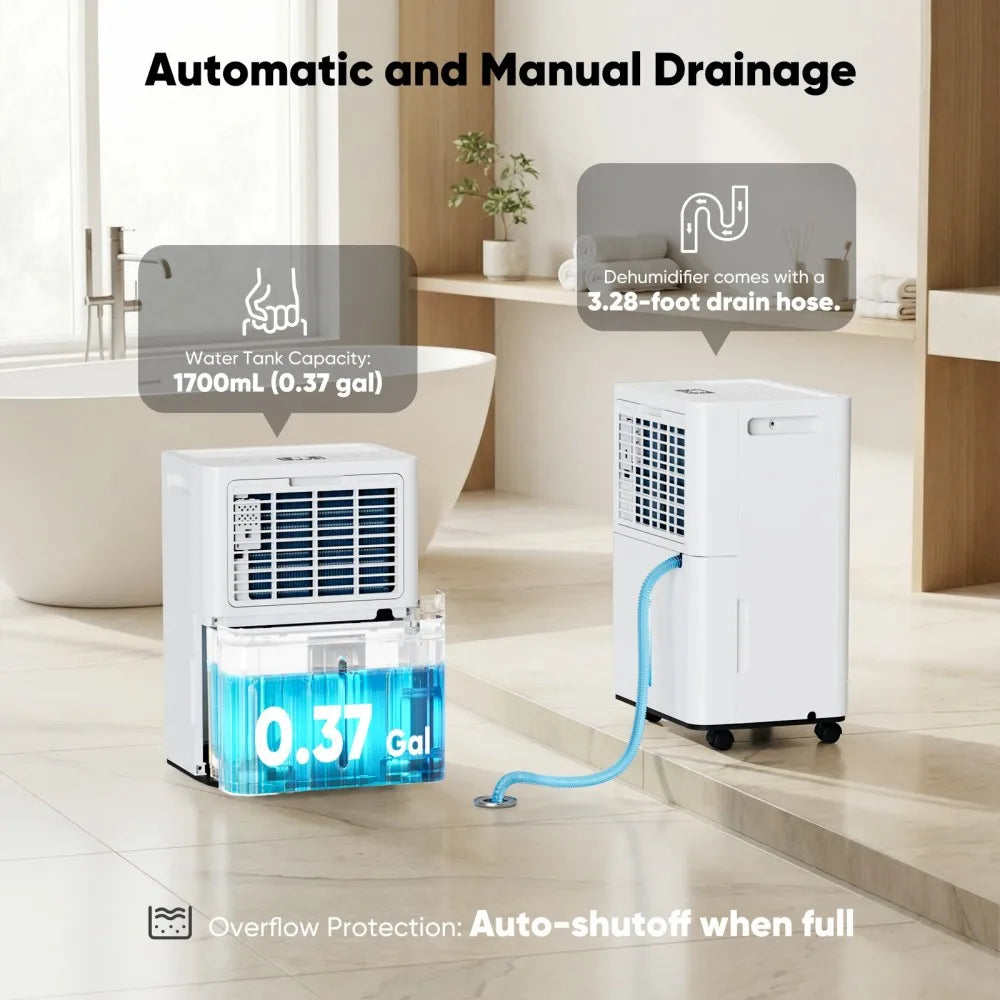 Humilabs 1600 Sq Ft Dehumidifier With Smart Control