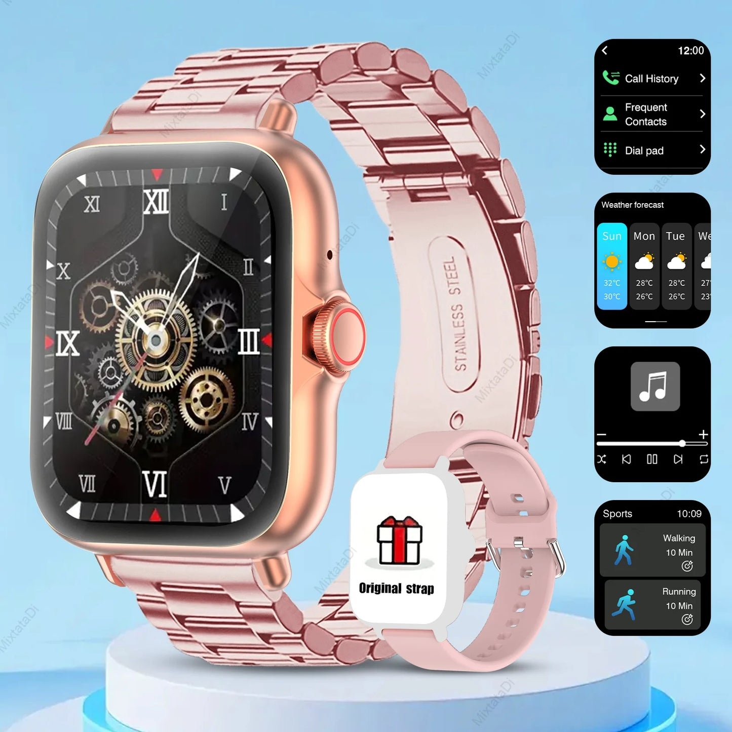 Smart Watch With Call Alerts And Sleep Monitor iPhone Android