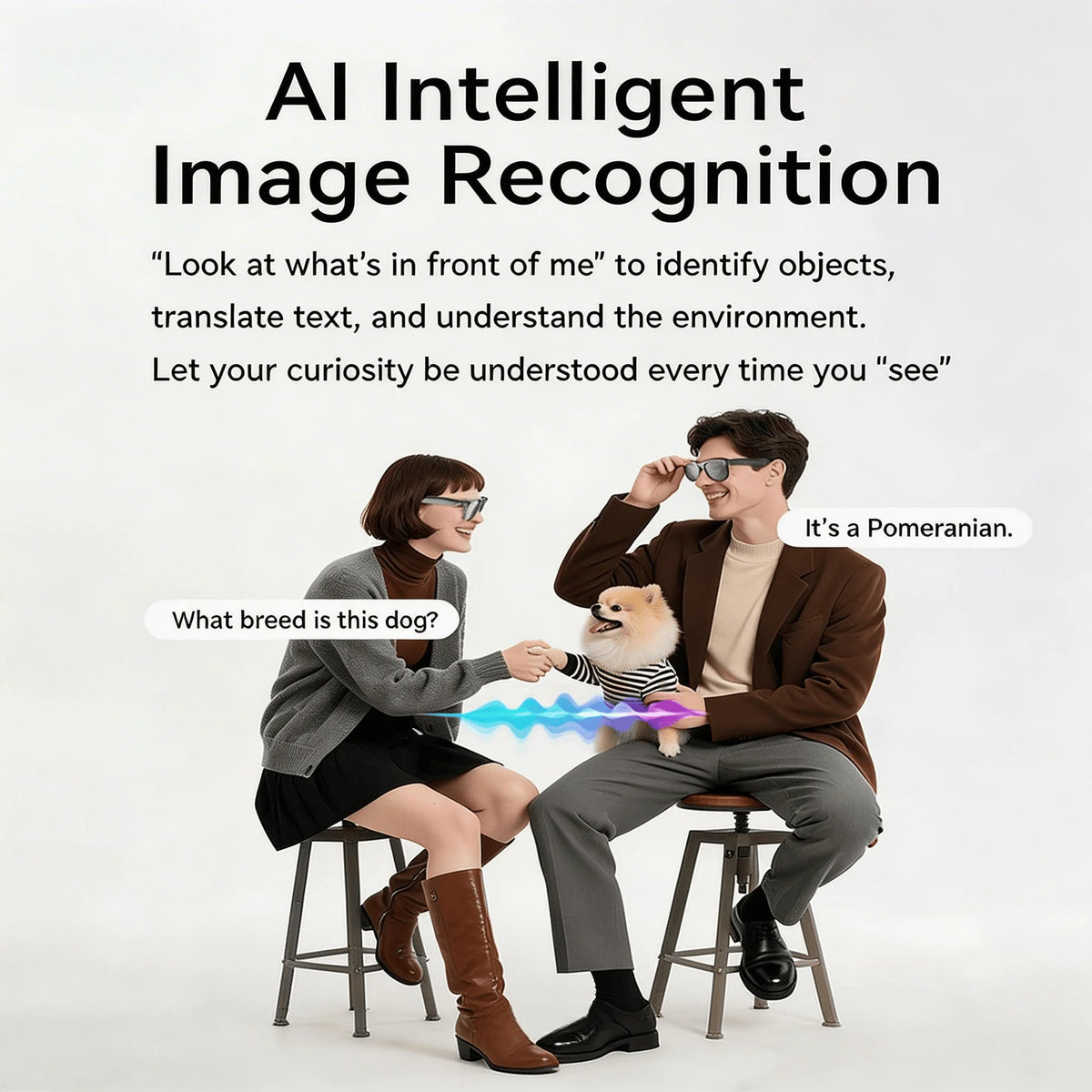 W&O 4K AI Camera Glasses With Translation And Open Ear Audio