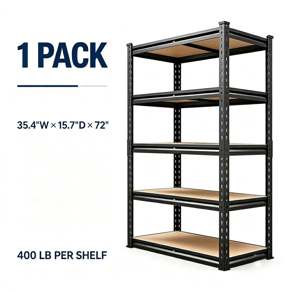 Heavy Duty Metal Storage Rack 5 Tier Utility Shelf