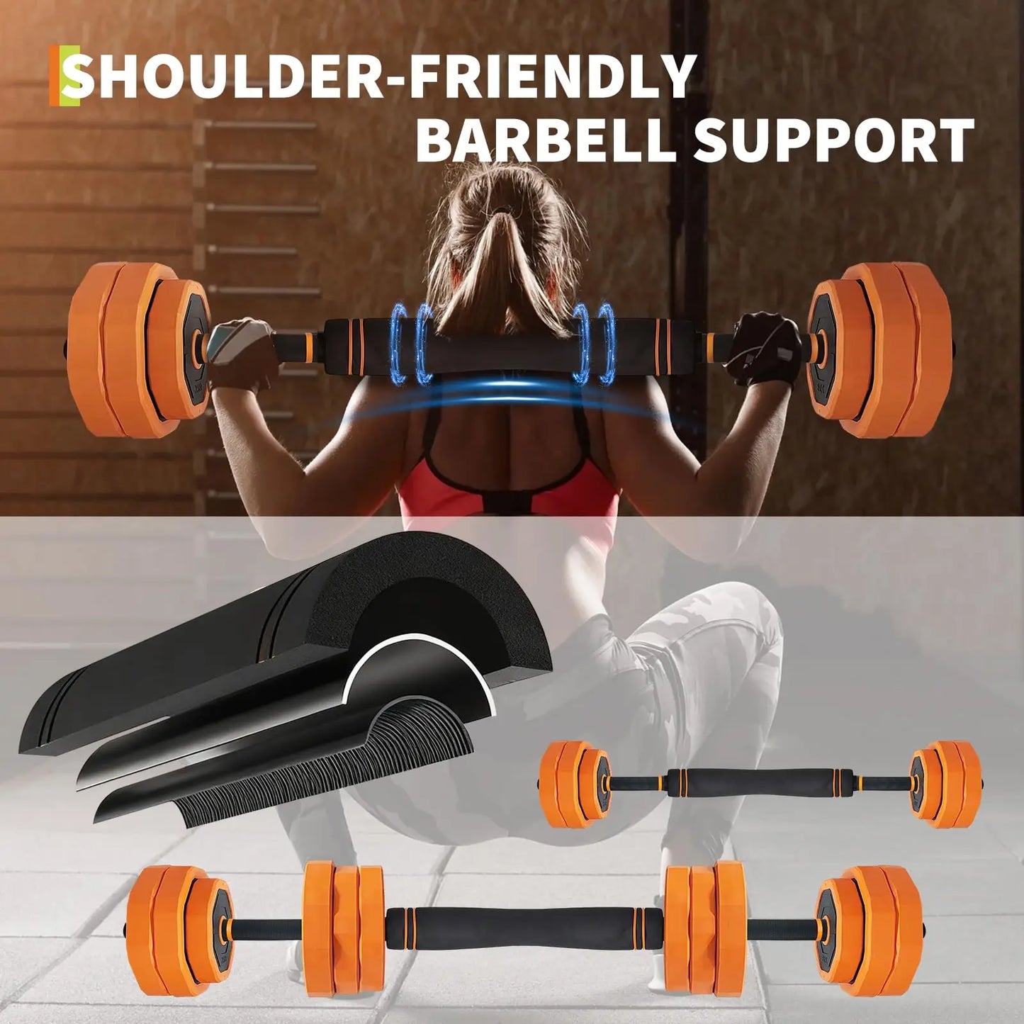 Adjustable Dumbbells With Connector And Versatile Home Gym Set