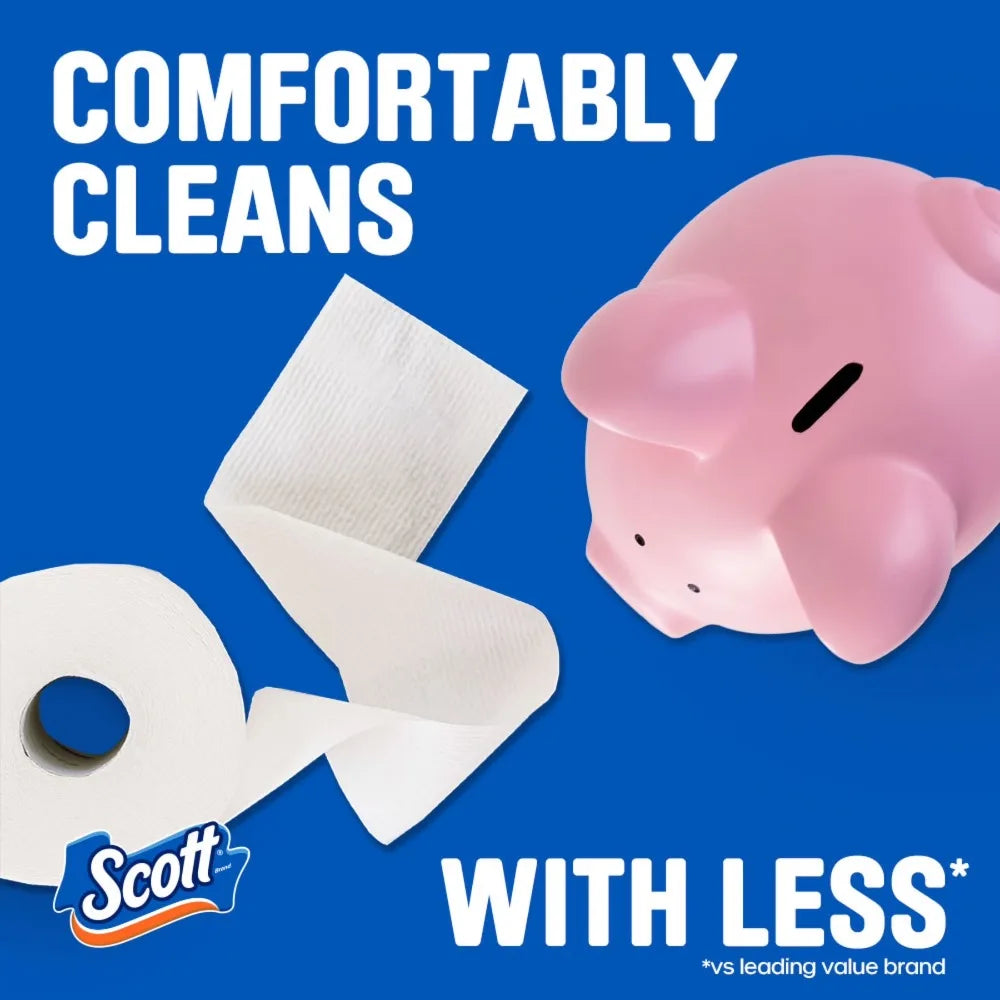 Scott ComfortPlus Extra Soft Strong Toilet Paper 12 Mega Rolls
