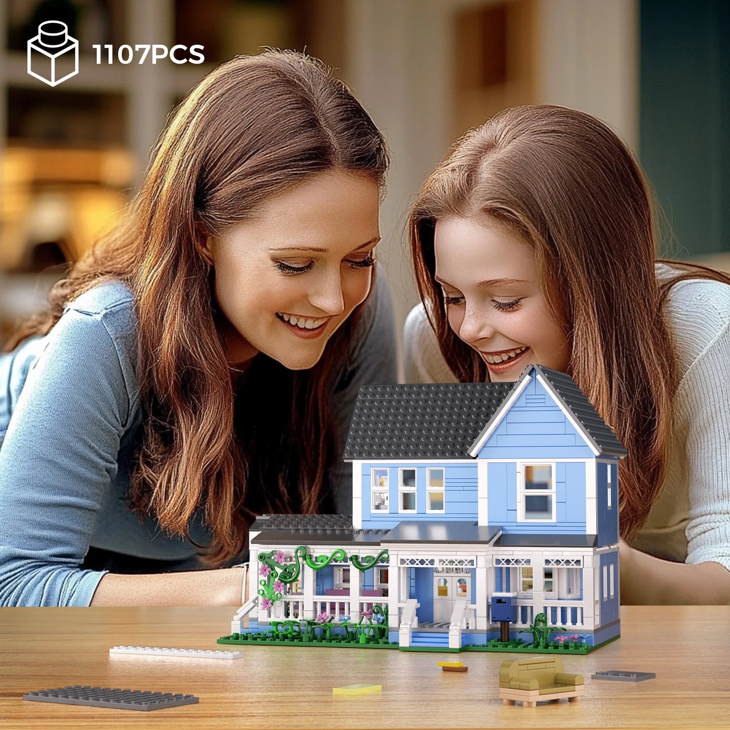 Palace Architecture Building Blocks Desktop Ornament Model Set