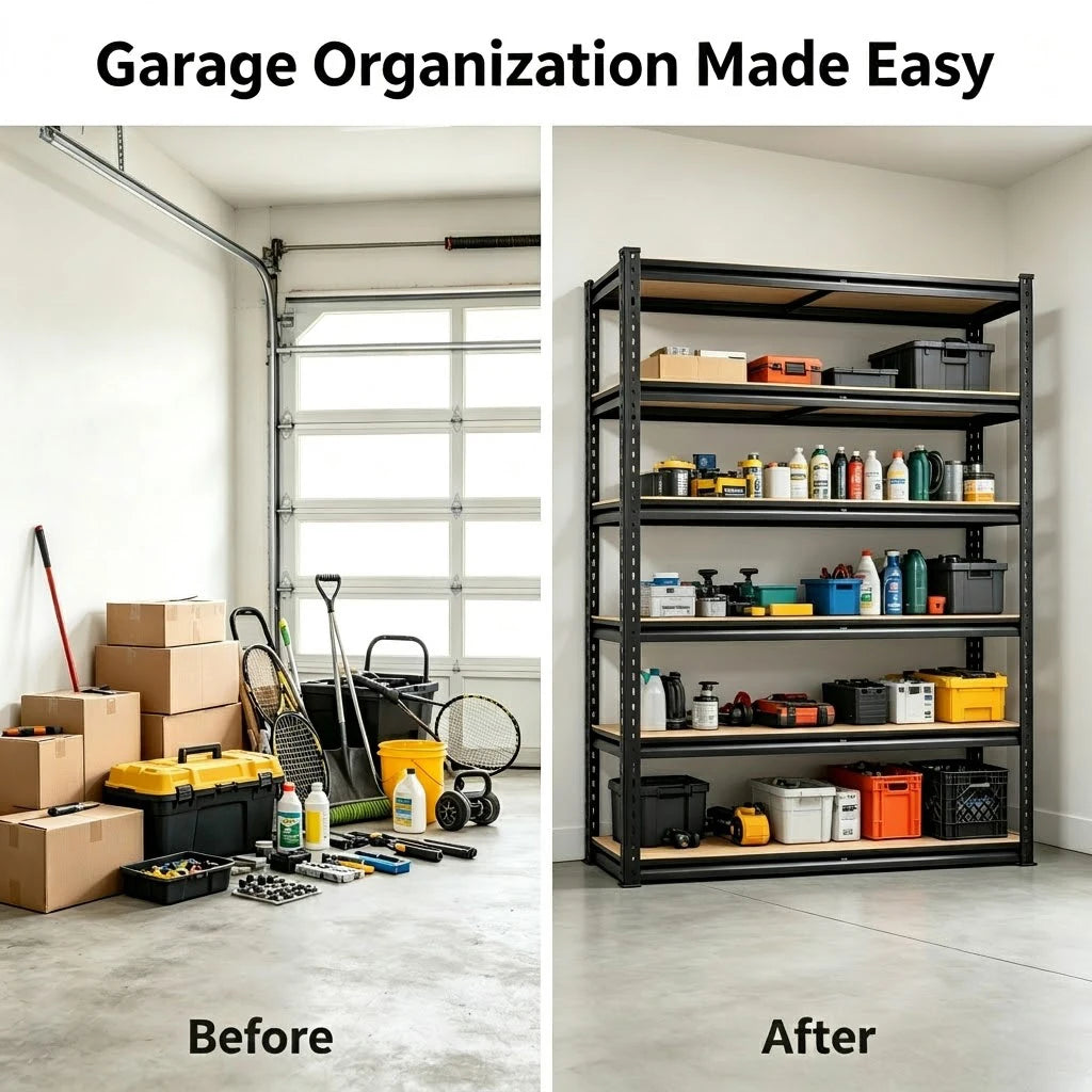 Heavy Duty Metal Storage Rack 5 Tier Utility Shelf