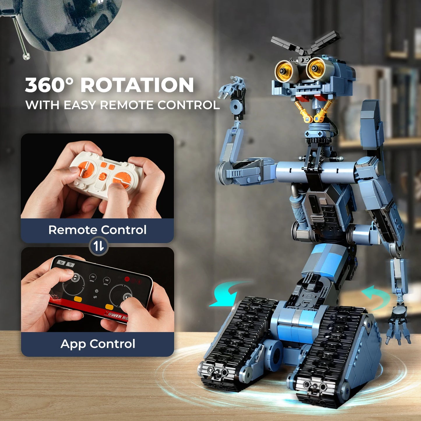 Johnny 5 Robot Building Blocks Short Circuit Movie Model Kit