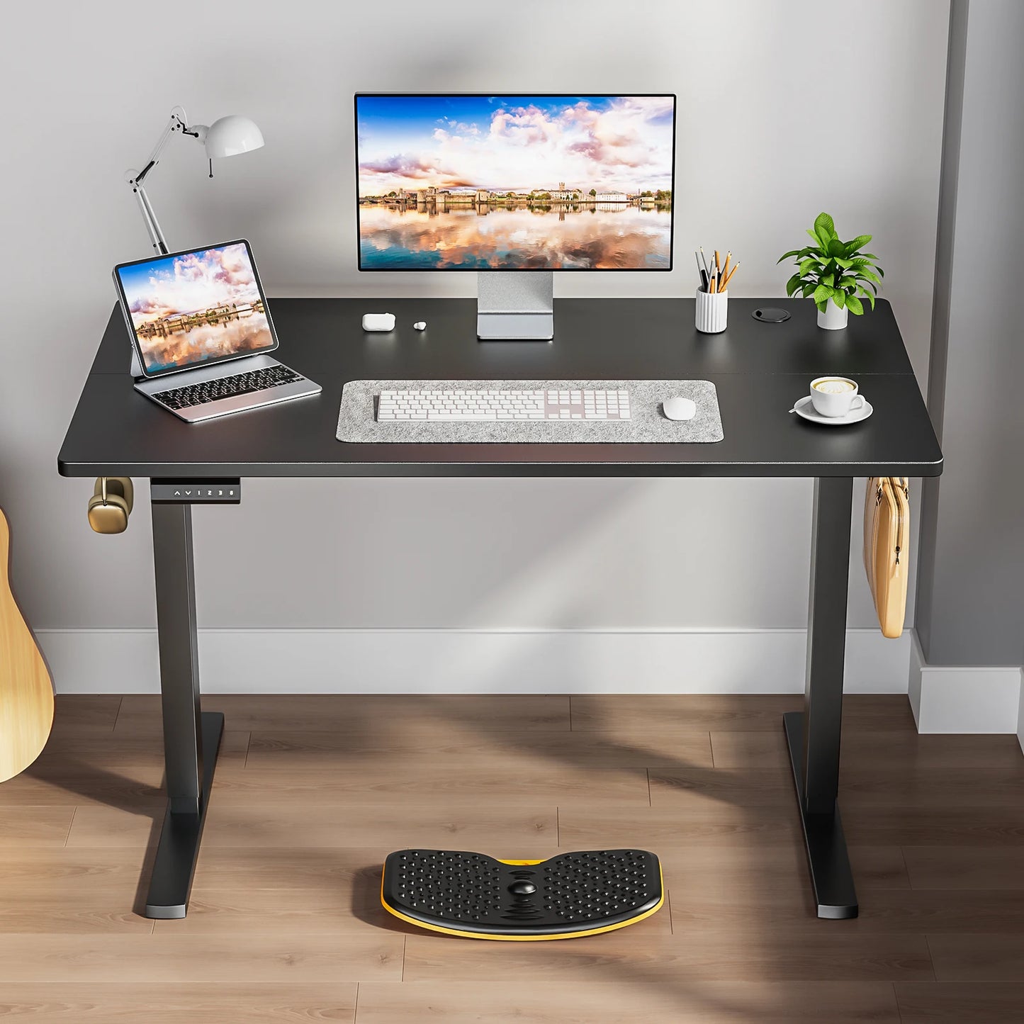 JHK Electric Height Adjustable Standing Desk For Office Gaming