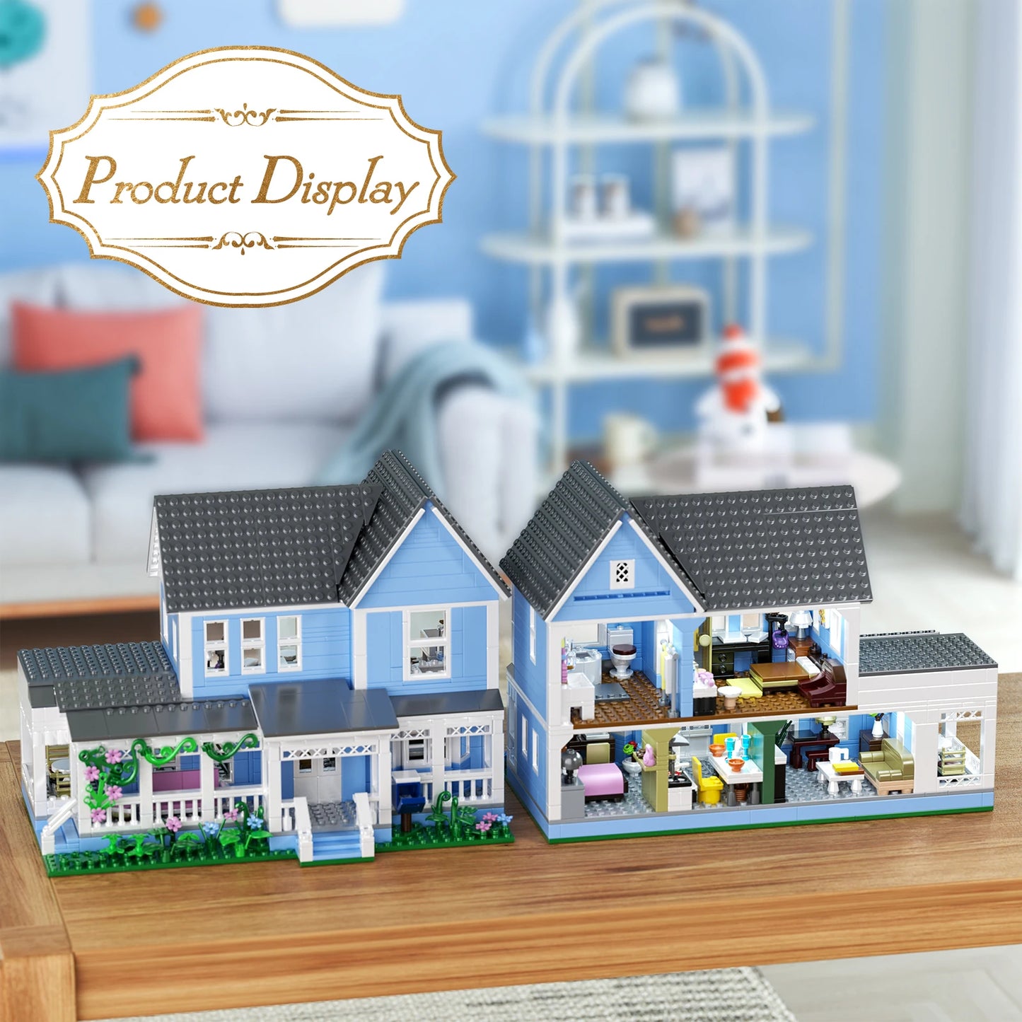 Palace Architecture Building Blocks Desktop Ornament Model Set