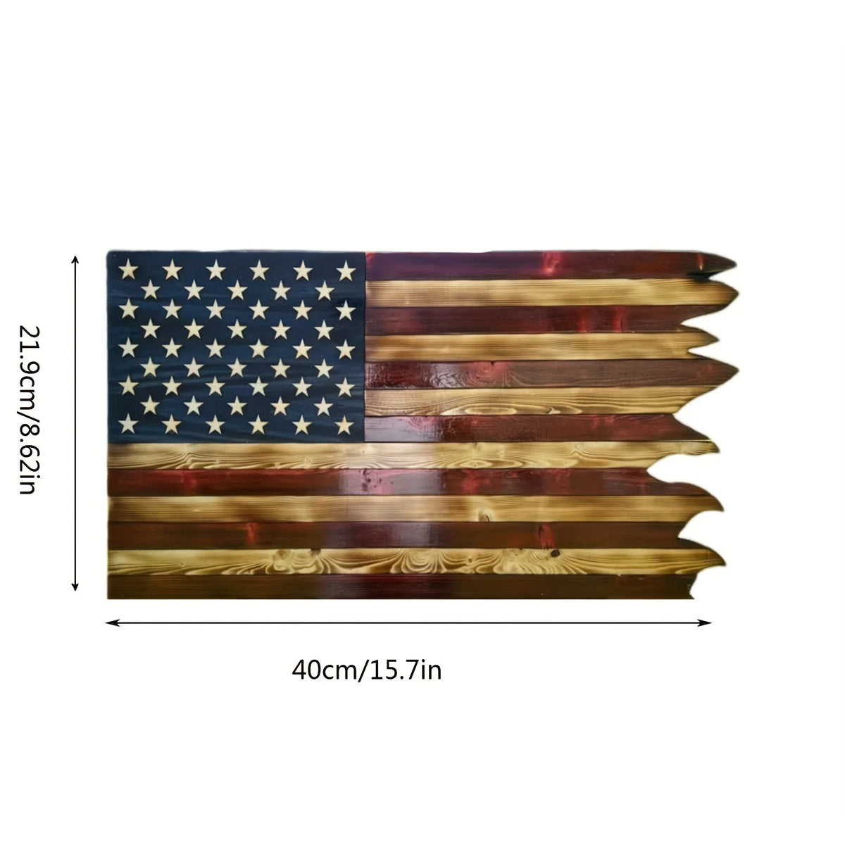 Wooden American Flag Independence Day Wall Decoration for Home Decor