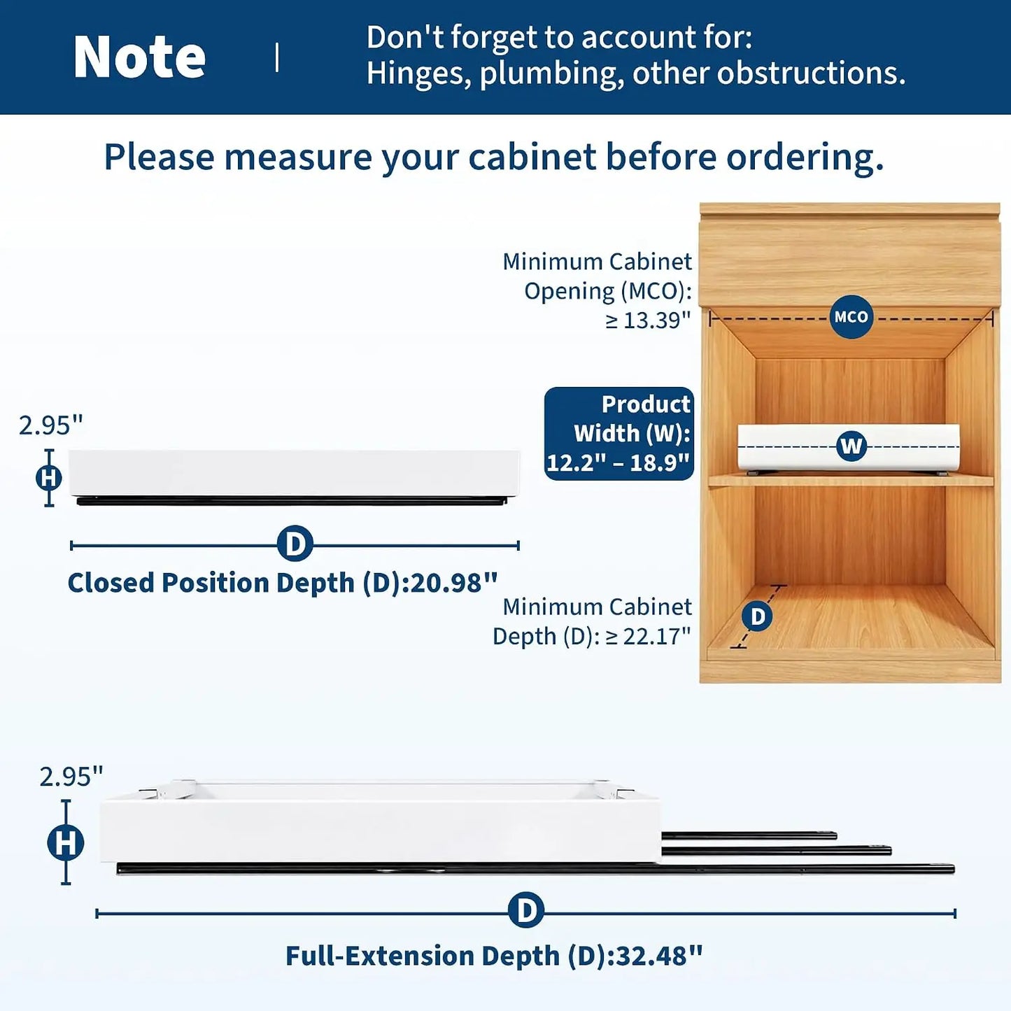 Heavy-Duty Expandable Cabinet Organizer Adjustable Stainless Steel