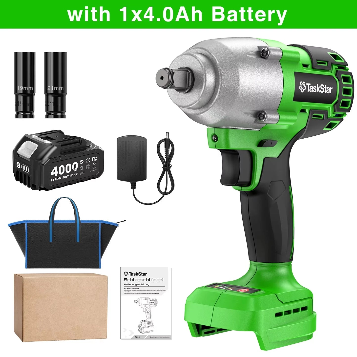 Taskstar 1600Nm Brushless Cordless Impact Wrench