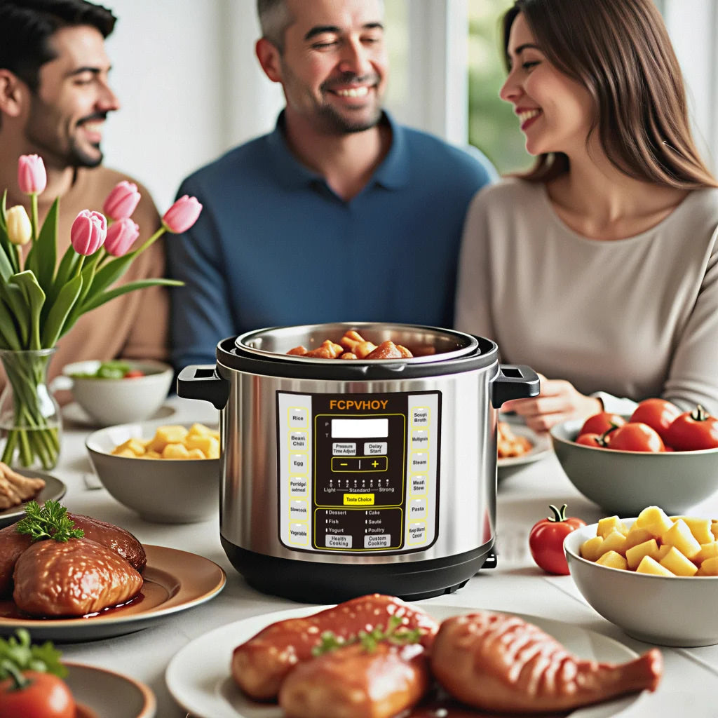 Electric Pressure Cooker 6Qt 9in1 Stainless Steel