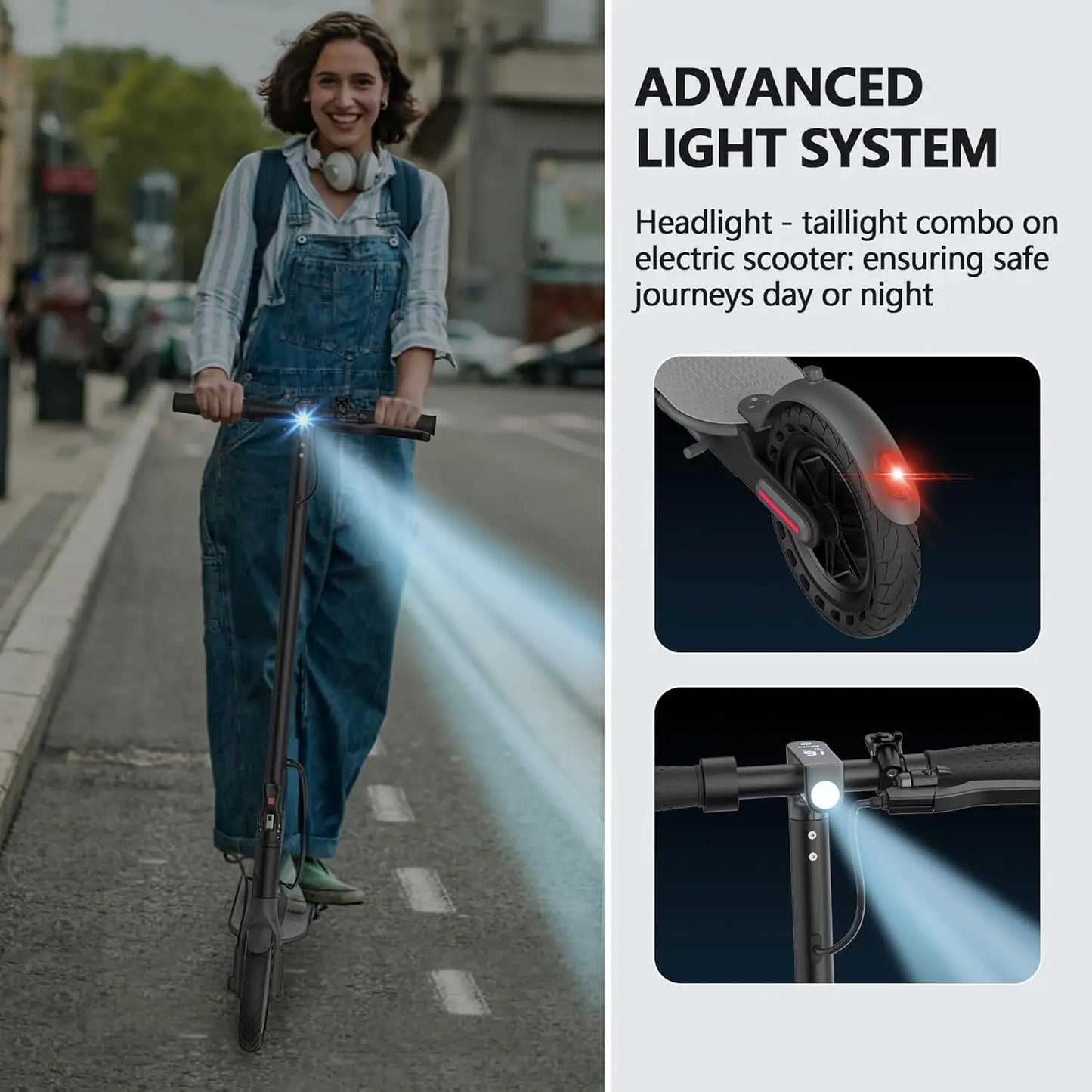 LADPED Folding Electric Scooter For Adults Featuring Comfortable Grip