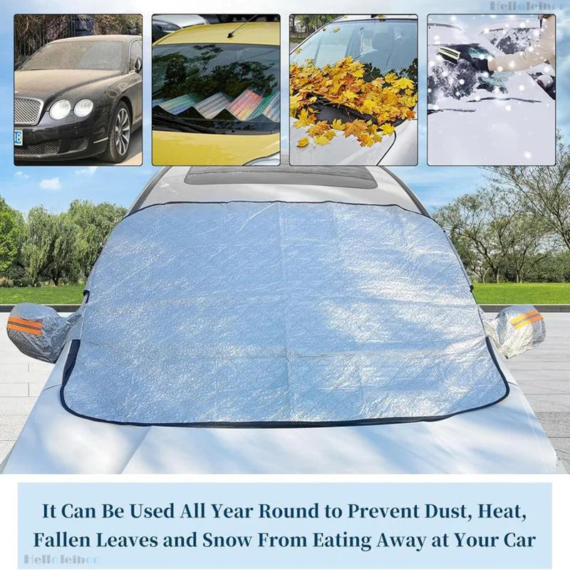 Leiboo Waterproof Magnetic Sunshade Cover For Automobile Windshield Protection