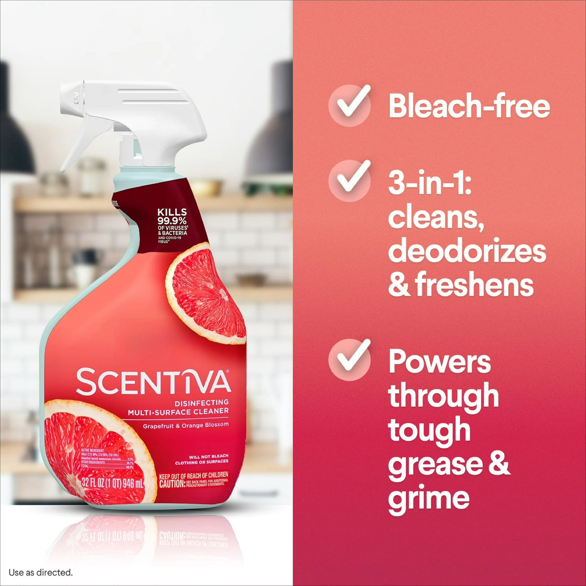 Clorox Multi Surface Cleaner Spray With Grapefruit And Orange Blossom