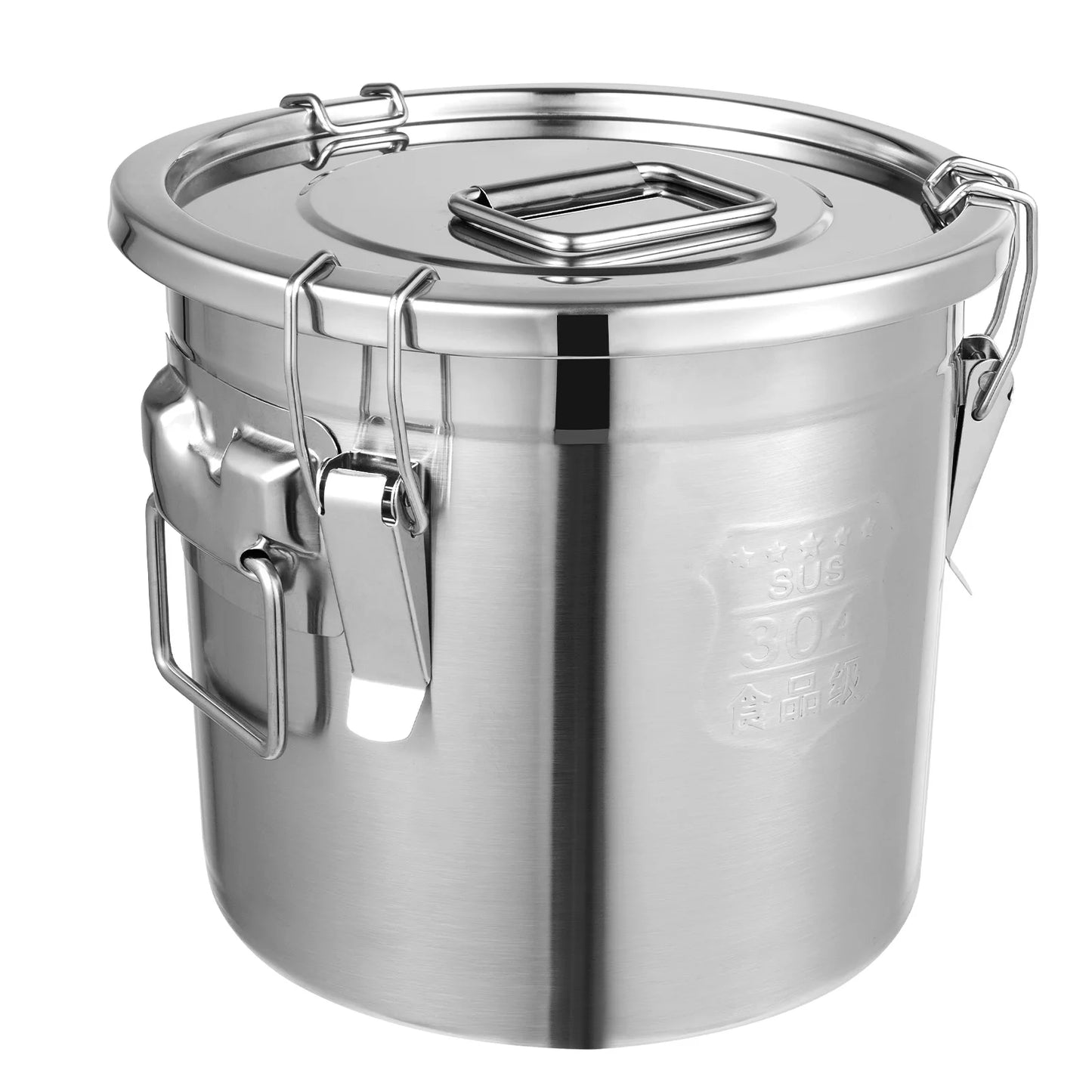 Bymaocar 304 Stainless Steel Airtight Kitchen Rice Storage Container