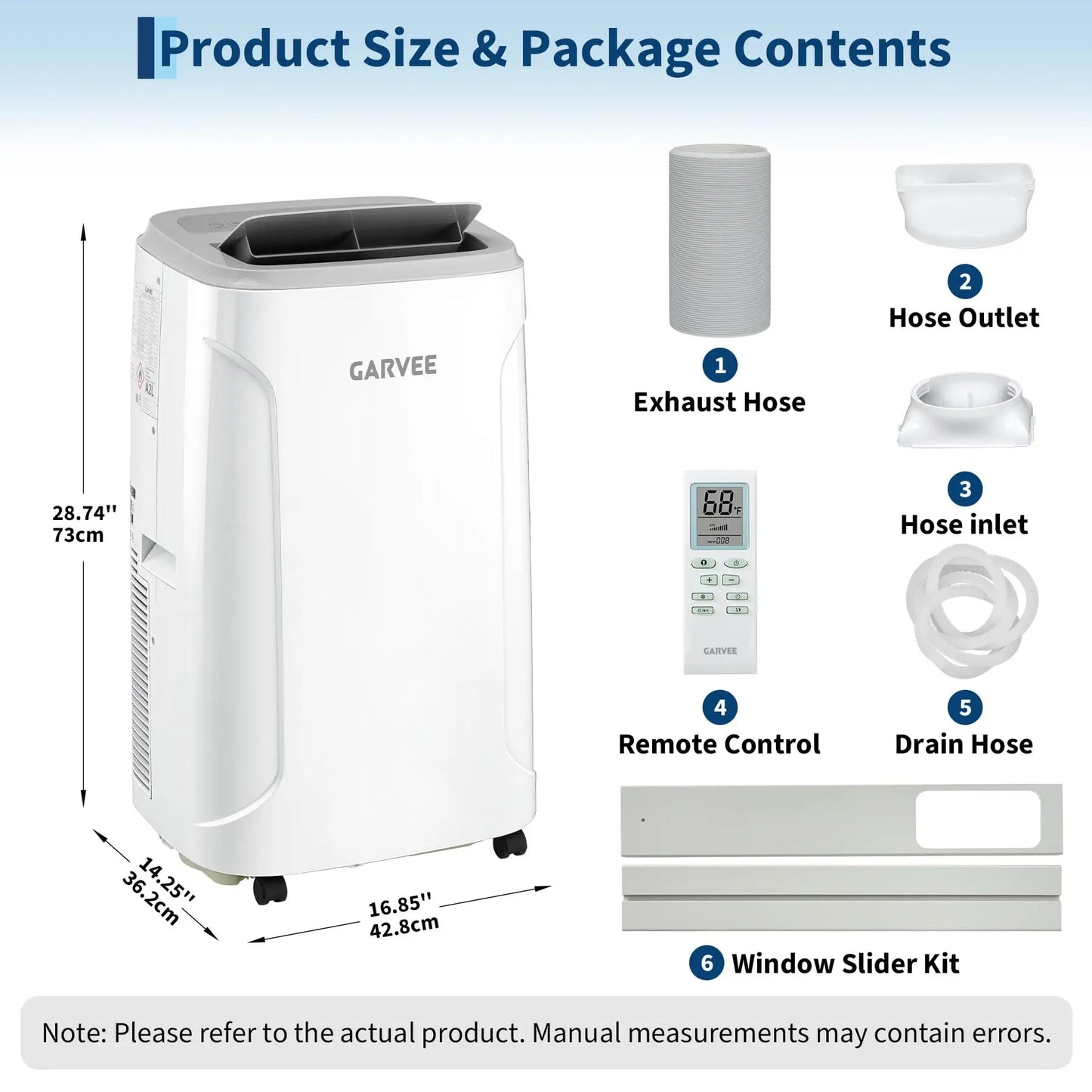 Adoolla 12000 BTU Floor Air Conditioner Portable AC Mobile Cooling Unit