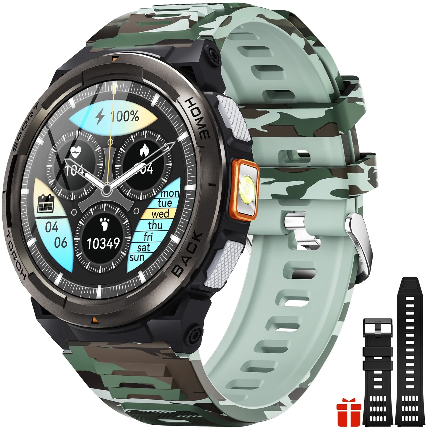 EIGIIS KE5 Smart Watch With Waterproof Sports Tracker And Compass