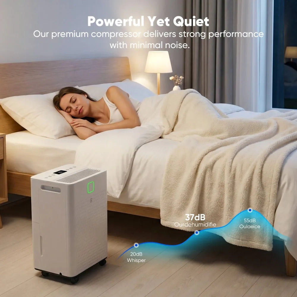 Humilabs 1600 Sq Ft Dehumidifier With Smart Control