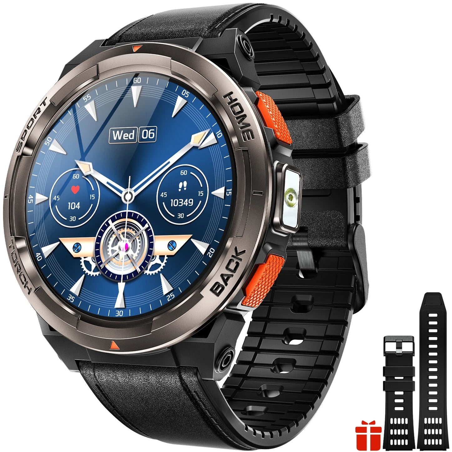 EIGIIS KE5 Smart Watch With Waterproof Sports Tracker And Compass