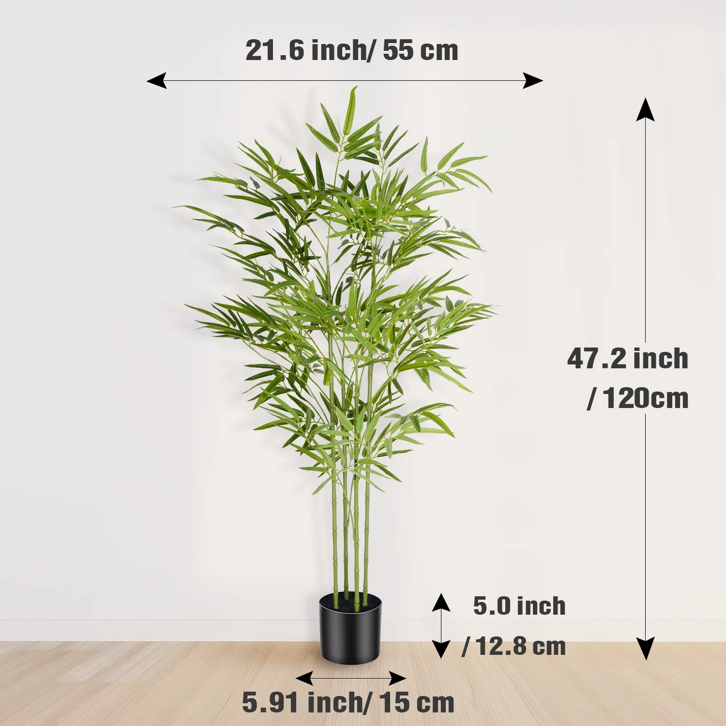 Olitree Artificial Bamboo Tree With Realistic Indoor Outdoor Decor