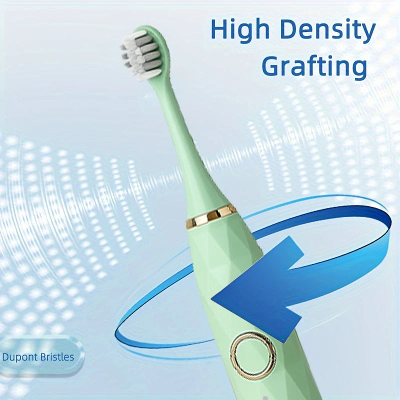Electric Toothbrush Rotary Cleaning With Timer And USB Rechargeable Design