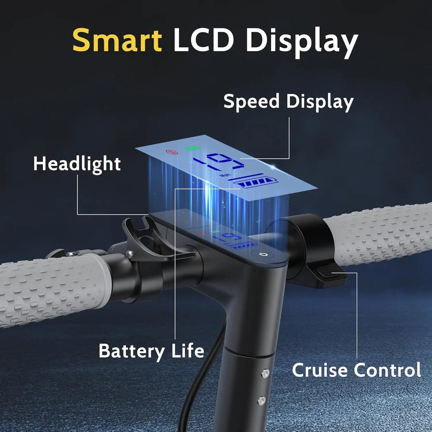 NAVIC Folding Electric Scooter 350W Motor Smart App Control Adult