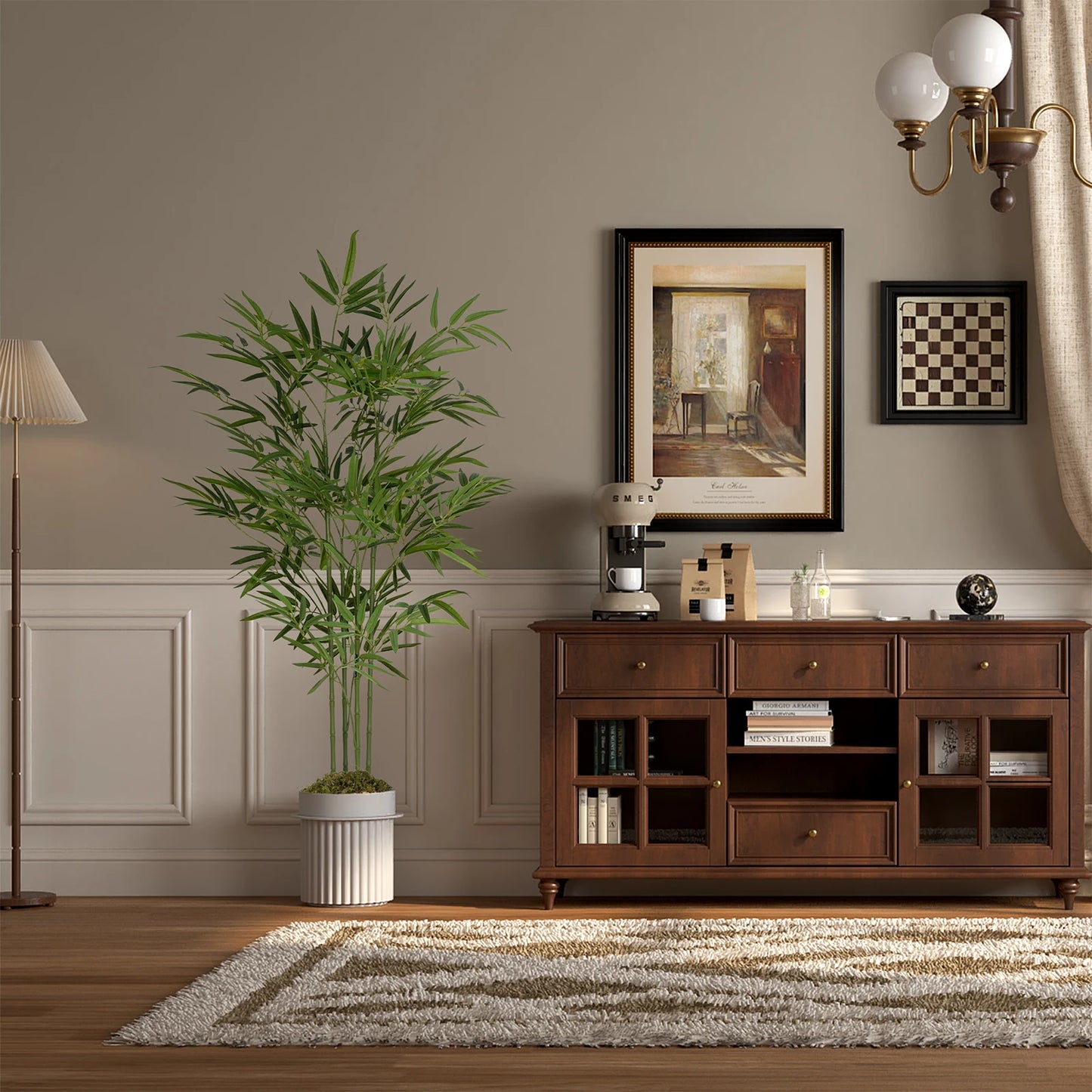 Olitree Artificial Bamboo Tree With Realistic Indoor Outdoor Decor