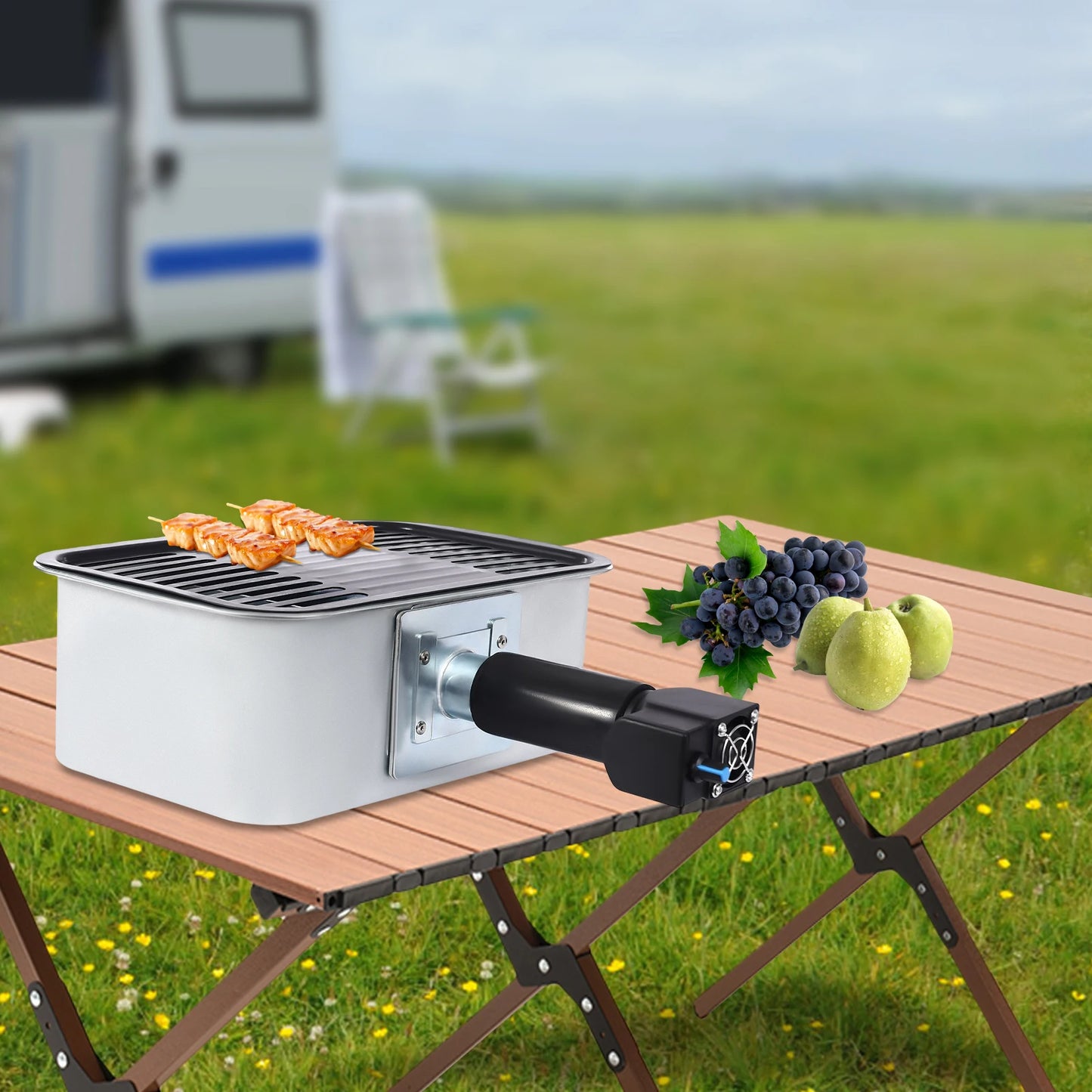 Outdoor Portable Camping Barbecue Grill Compact Travel Station