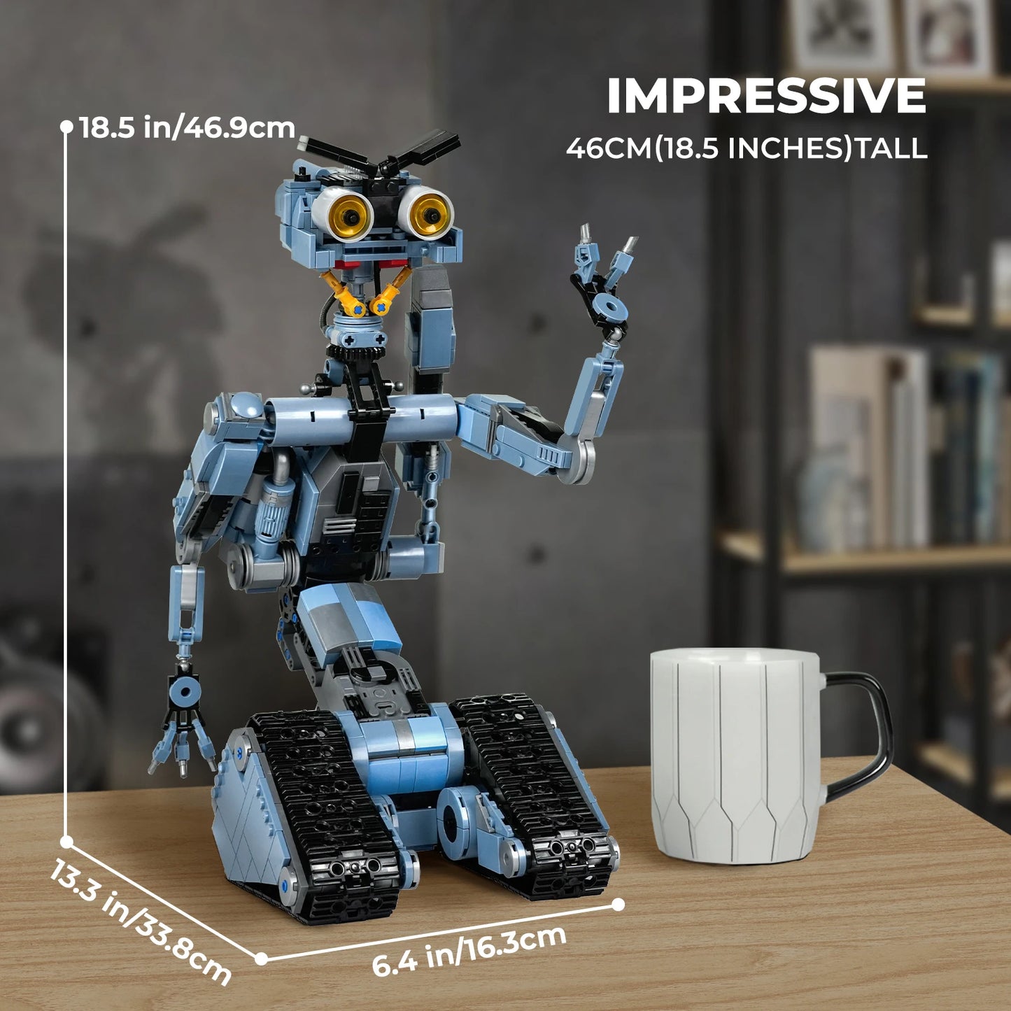Johnny 5 Robot Building Blocks Short Circuit Movie Model Kit